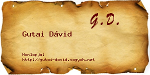 Gutai Dávid névjegykártya