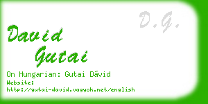 david gutai business card